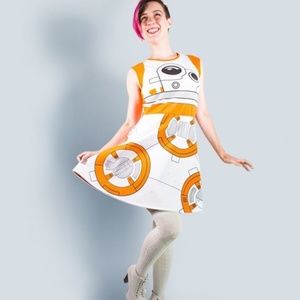 WeLoveFine Star Wars BB-8 Skater Dress XL